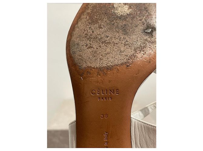 Céline Sandali CELINE T.EU 38 Pelle Bianco - vista 6