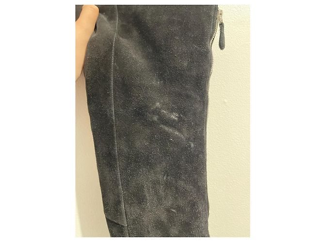 Botas GIANVITO ROSSI T.EU 37 Ante Negro - vista 13