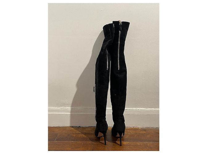 Botas GIANVITO ROSSI T.EU 37 Ante Negro - vista 5