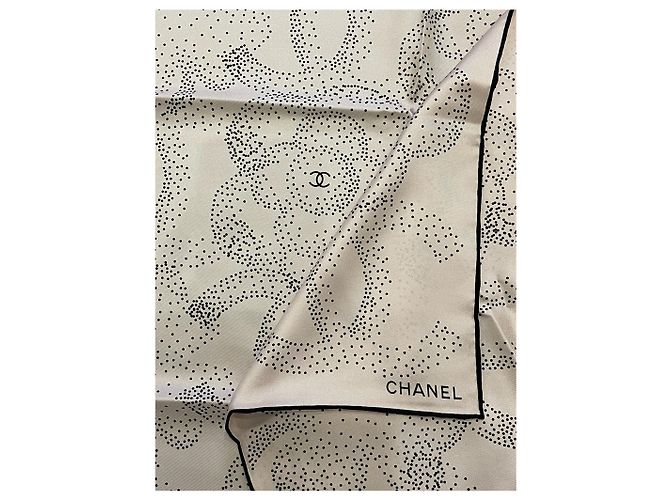 CHANEL Schals T. Seide Schwarz - Ansicht 3