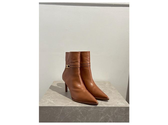 Céline Botines CELINE T.EU 36 Cuero Camello - vista 2