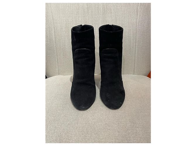 Stivaletti LOUIS VUITTON T.EU 38 Camoscio Nero - vista 2