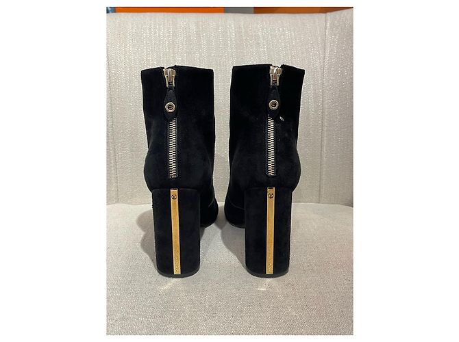 Stivaletti LOUIS VUITTON T.EU 38 Camoscio Nero - vista 5