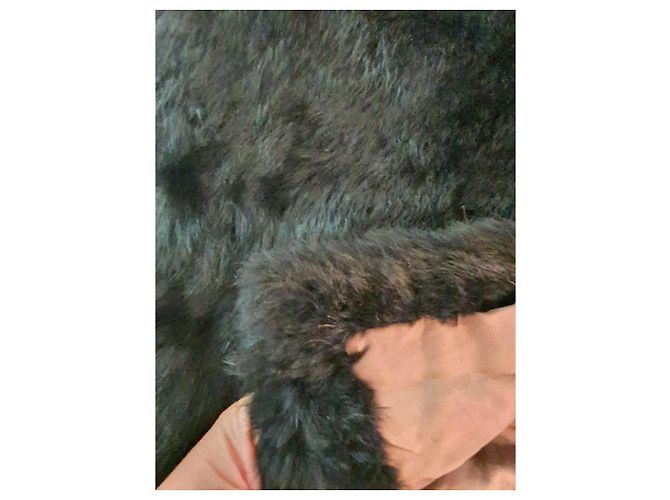 Autre Marque Abrigo de piel de zorro negro - vista 10