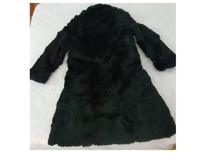 Autre Marque Abrigo de piel de zorro negro - vista 12