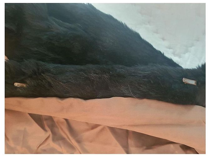 Autre Marque Abrigo de piel de zorro negro - vista 7