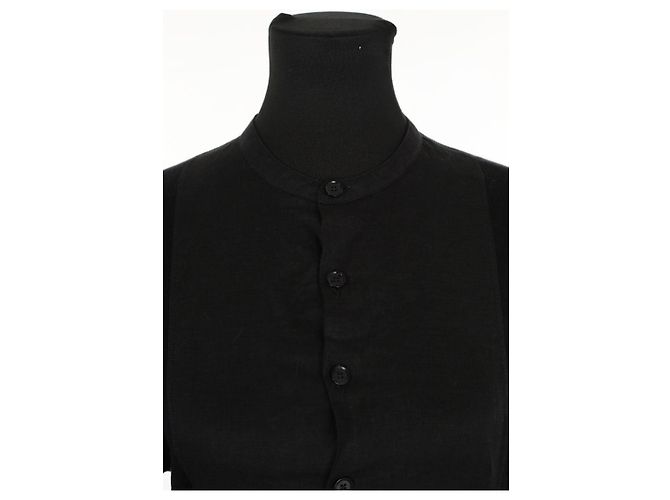 Hermès Pull en lin noir - vue 2