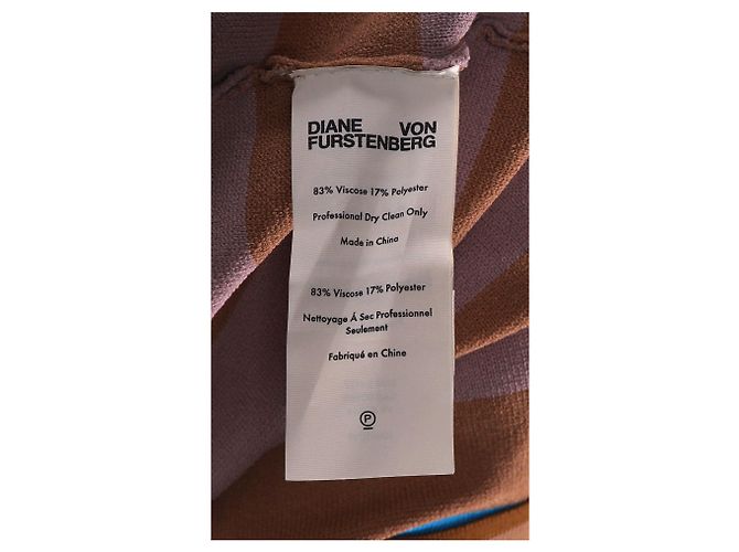 Gestreifter Pullover von Diane Von Furstenberg aus mehrfarbiger Viskose Mehrfarben - Ansicht 10