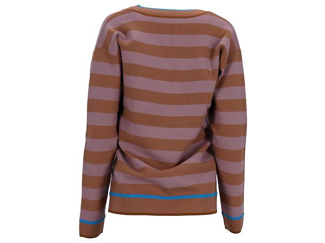 Gestreifter Pullover von Diane Von Furstenberg aus mehrfarbiger Viskose Mehrfarben - Ansicht 3