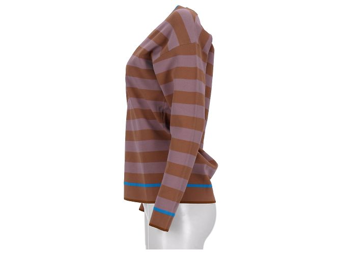 Gestreifter Pullover von Diane Von Furstenberg aus mehrfarbiger Viskose Mehrfarben - Ansicht 7