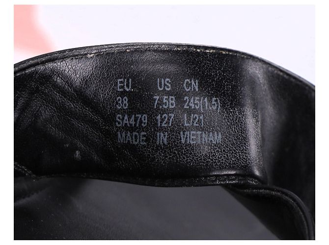 Sandali Elodie Slide in pelle nera di Stuart Weitzman - vista 16