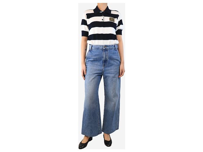 Khaite Blaue weit geschnittene Jeans - Größe UK 8 - Ansicht 2