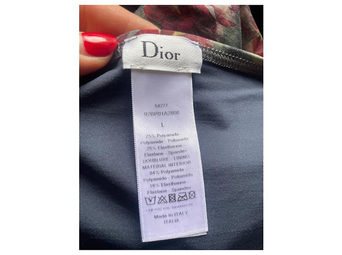 Dior Bikini Mehrfarbig mit Bienen Emblem Mehrfarben - Ansicht 10