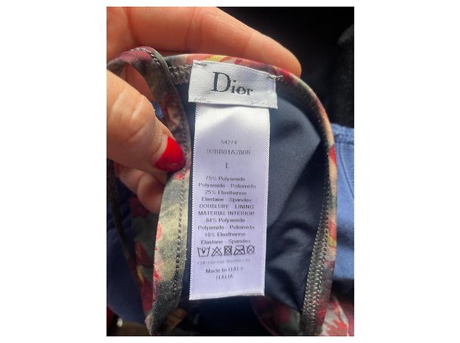 Dior Bikini Mehrfarbig mit Bienen Emblem Mehrfarben - Ansicht 6