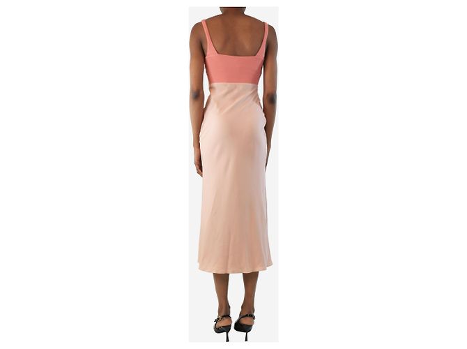 Autre Marque Rosa midi-tonal Kleid - Größe UK 4 Pink - Ansicht 2
