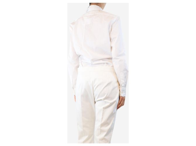 Ralph Lauren Camicia bianca a maniche lunghe - taglia UK 8 Bianco - vista 3