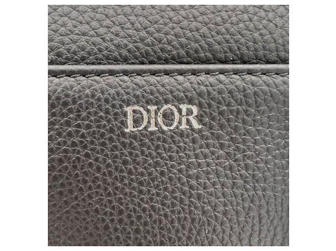 Nuova Mini Saddle Bag Dior in pelle di vitello grana nera Nero - vista 12