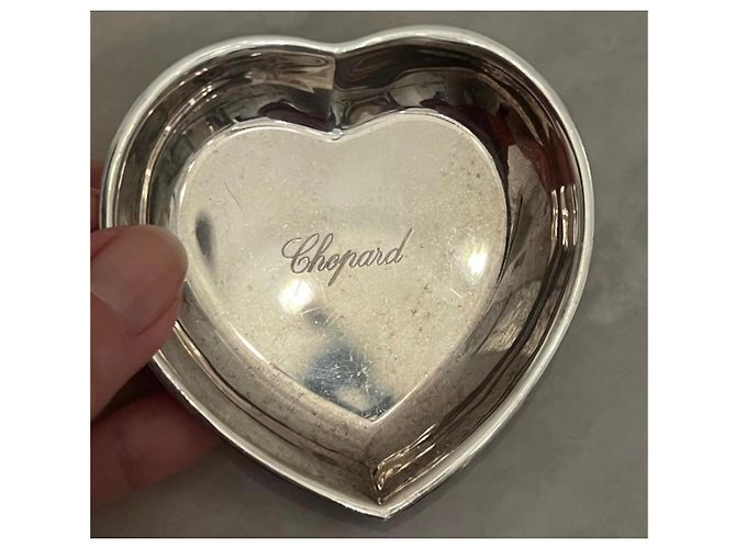 Chopard Schmuckschatulle Herzform Silber Metall - Ansicht 2