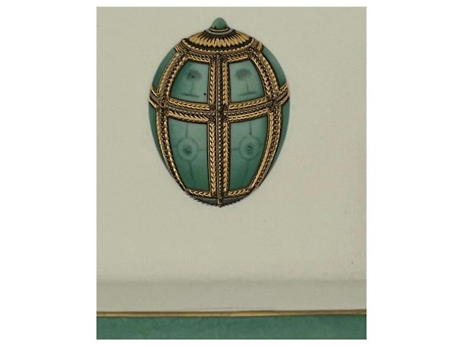 Autre Marque Asian style porcelain catchall green and white - view 2