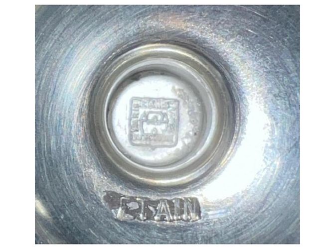 Autre Marque Set Étains du Manoir Portauovo e Anello per Tovagliolo in Stagno Argento - vista 7