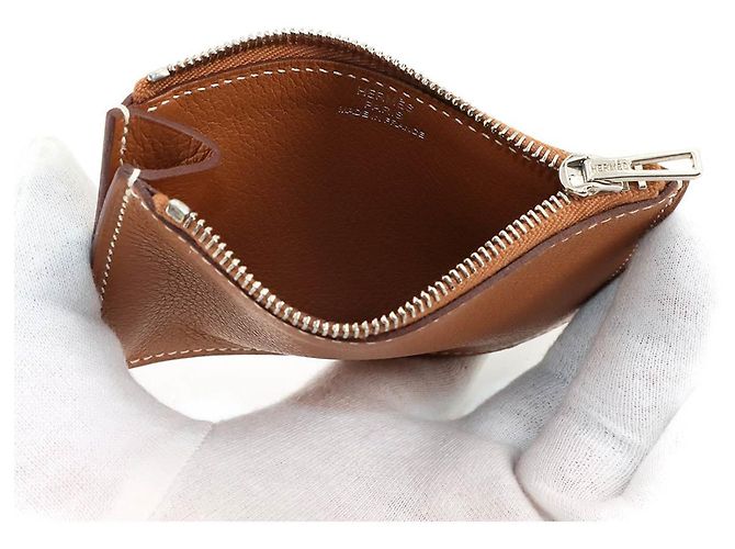 Hermès Portafoglio Slim Roulis Hermes Marrone - vista 9