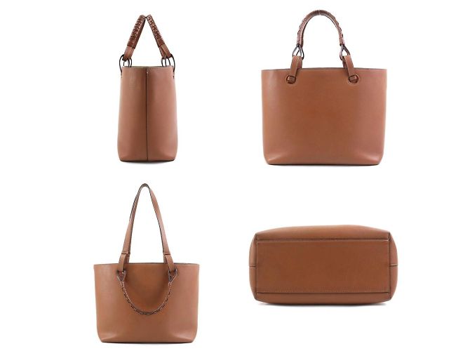 Borsa in pelle marrone Loewe - vista 2