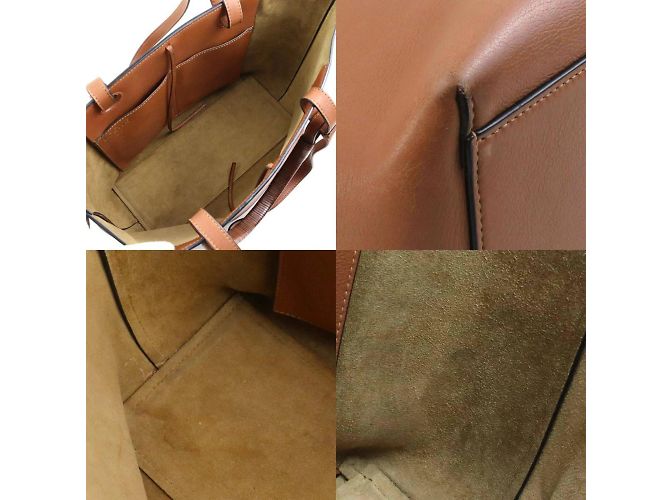 Borsa in pelle marrone Loewe - vista 3