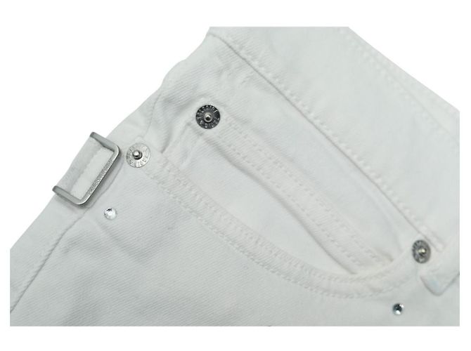 Zadig & Voltaire Storm Denim Strass Shorts Weiß - Ansicht 6