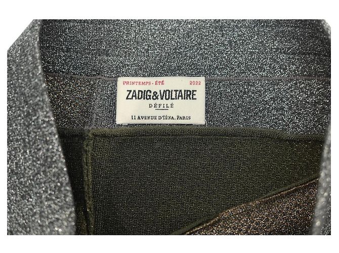Pantaloncini Zadig & Voltaire Smile Lurex Verde Argento Oro - vista 3