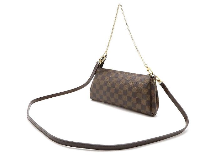 Clutch Eva Damier Louis Vuitton N55213 Marrone - vista 2
