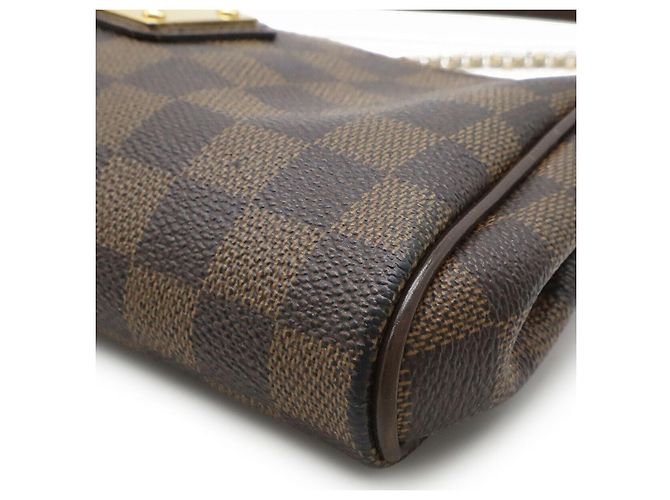 Clutch Eva Damier Louis Vuitton N55213 Marrone - vista 3