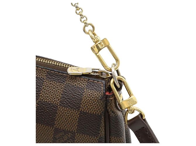 Clutch Eva Damier Louis Vuitton N55213 Marrone - vista 4