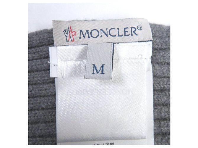 Moncler Wollstrickschal grau M - Ansicht 6