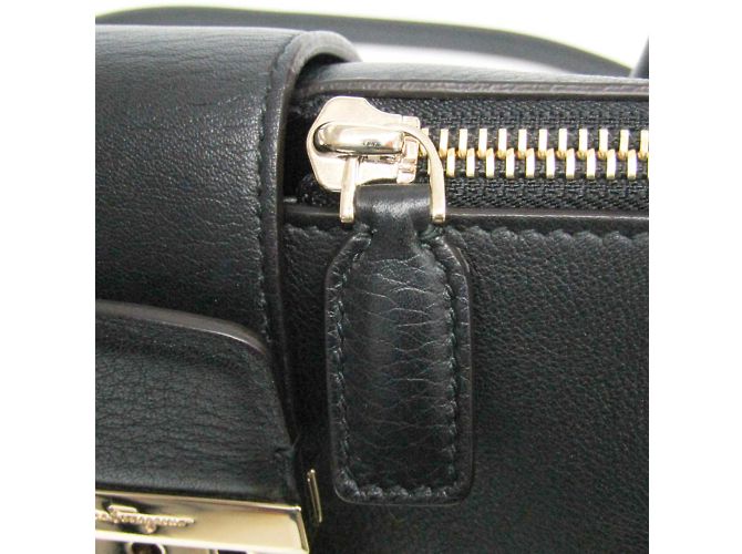 Borsa in pelle Salvatore Ferragamo Gancini DH-21 H141 - vista 10