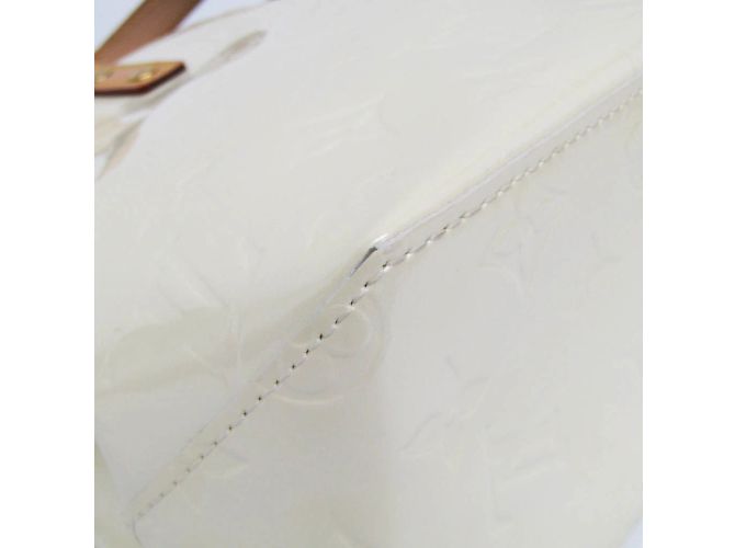 Borsa Louis Vuitton Monogram Vernis Reade PM Bianco - vista 4