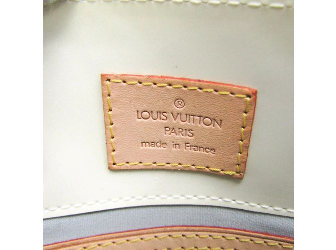 Borsa Louis Vuitton Monogram Vernis Reade PM Bianco - vista 9