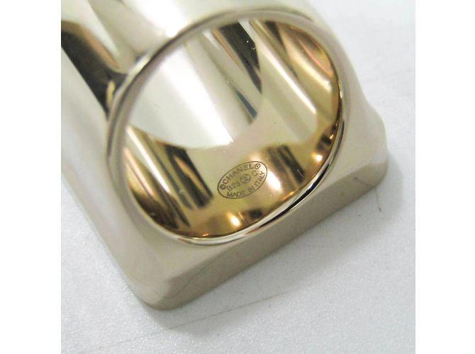 Code Coco Anillo Cuadrado Coco Mark de Chanel Negro Plata Rosa - vista 6