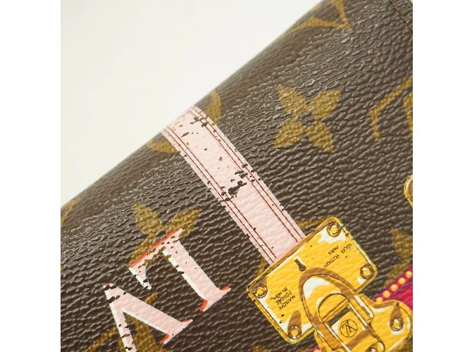 Colección Trunk de Verano Monogram Louis Vuitton Zippy Purse Castaño Rosa - vista 11