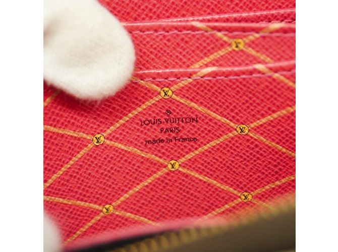 Colección Trunk de Verano Monogram Louis Vuitton Zippy Purse Castaño Rosa - vista 4