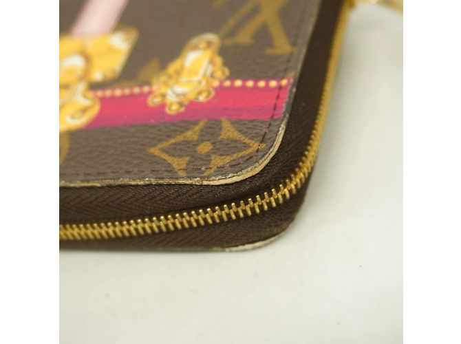 Colección Trunk de Verano Monogram Louis Vuitton Zippy Purse Castaño Rosa - vista 5