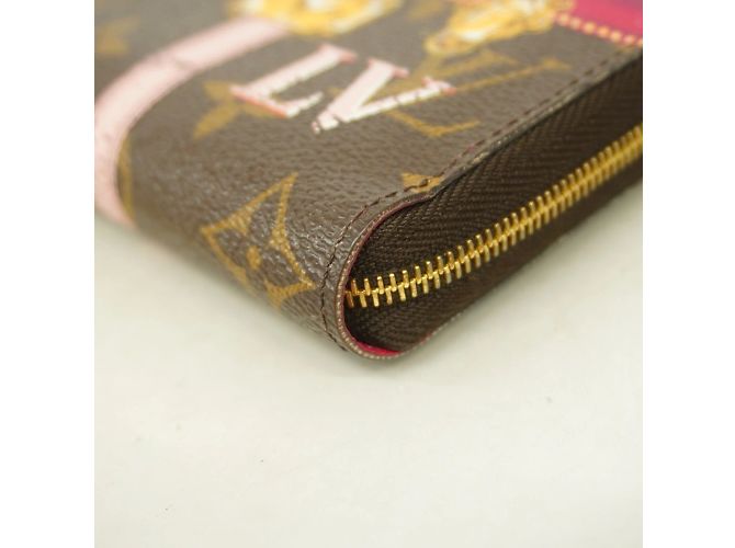 Colección Trunk de Verano Monogram Louis Vuitton Zippy Purse Castaño Rosa - vista 6