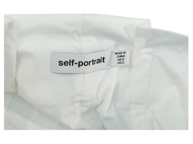 Shorts de renda branca com cinto Self Portrait Branco - vista 3