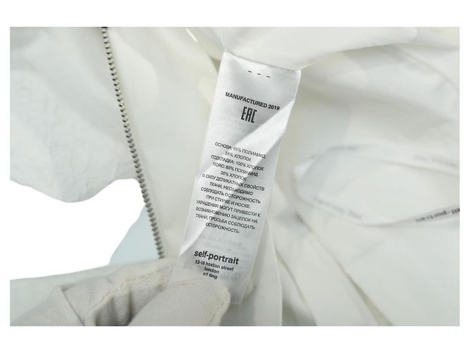 Shorts de renda branca com cinto Self Portrait Branco - vista 4