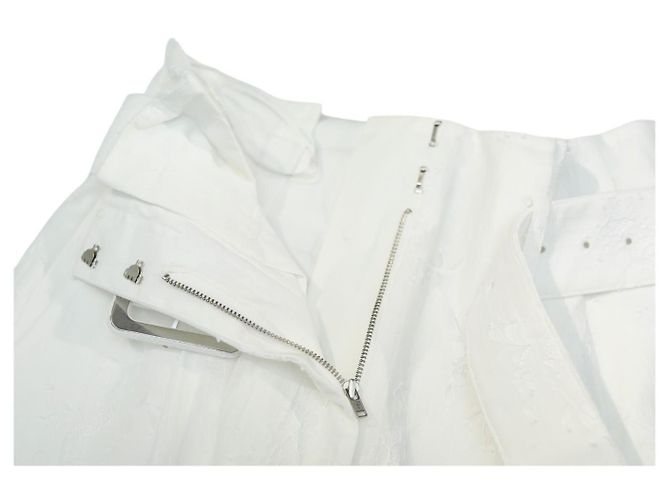 Shorts de renda branca com cinto Self Portrait Branco - vista 7