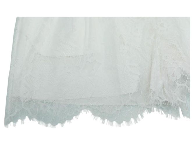 Shorts de renda branca com cinto Self Portrait Branco - vista 9