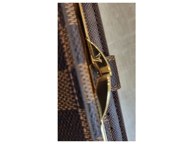Cartera Louis Vuitton Viennese Damier Marrón Castaño - vista 3