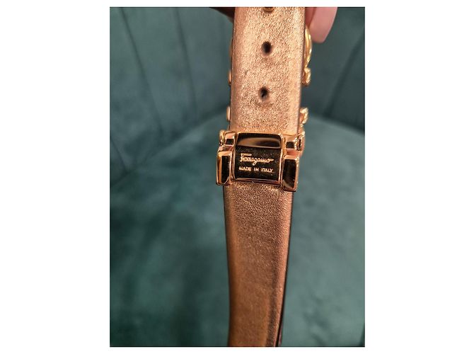 Cintura reversibile Salvatore Ferragamo in pelle nera 90cm Nero - vista 7