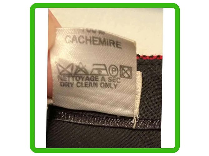 Céline Vintage Cashmere gerade Beinhose in Größe 40 Bordeaux - Ansicht 8