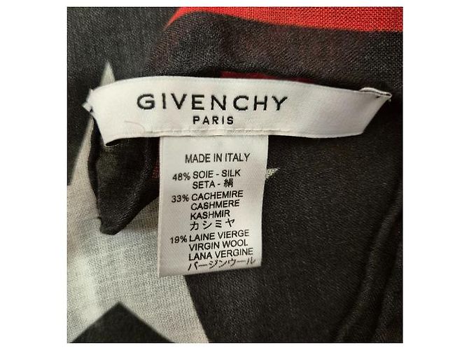 Givenchy Schal aus Seide Kaschmir und Wolle Schwarz - Ansicht 3