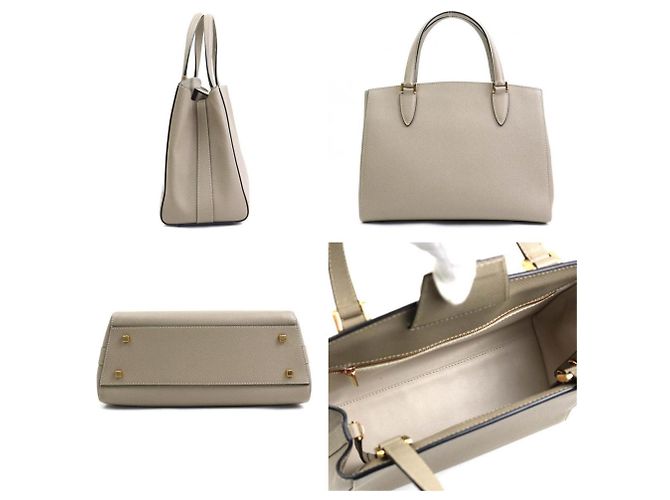 Borsa a spalla Valextra in greige Grigio - vista 2